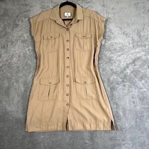 Tuckernuck Women's M Tan Cargo Style Shift Dress Never Worn Minimalist